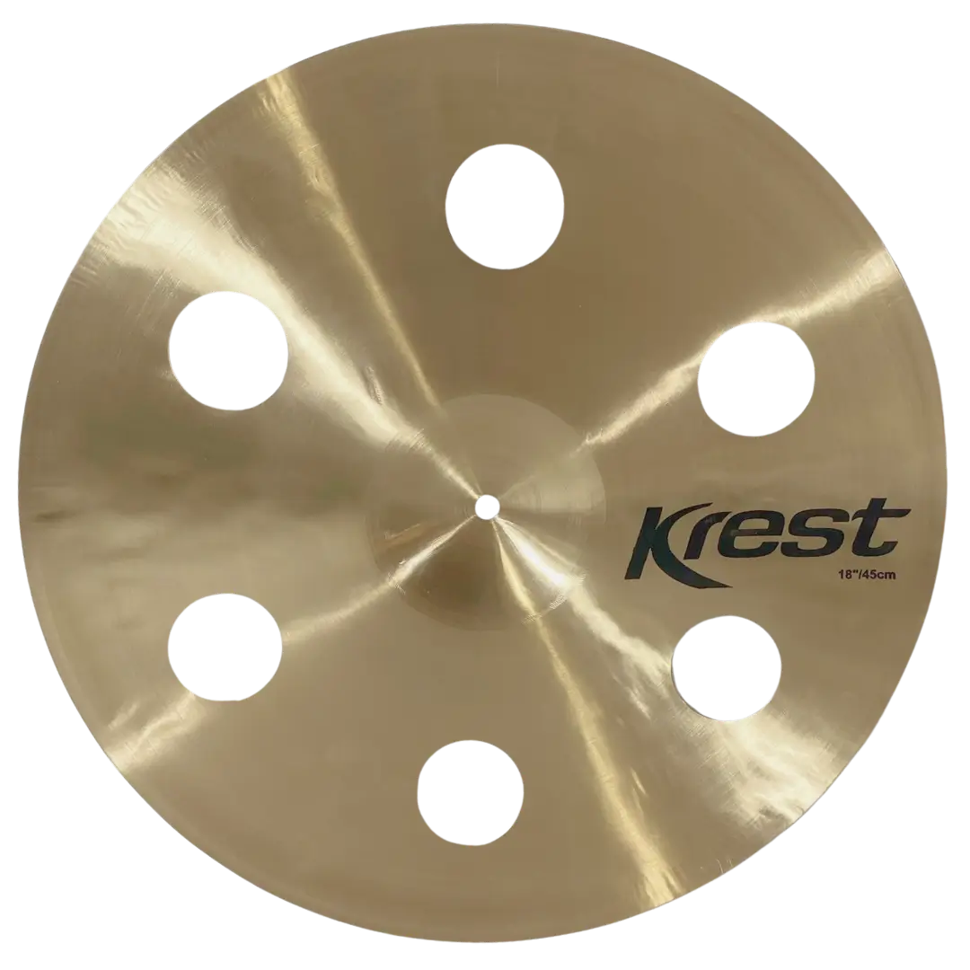 Prato de bateria Krest Cymbals | Bronze artesanal de alta qualidade | Som profissional para estúdio e palco