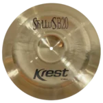 Prato de bateria Krest Cymbals | Bronze artesanal de alta qualidade | Som profissional para estúdio e palco