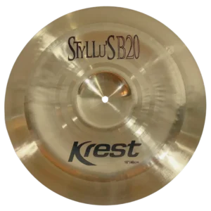 Prato de bateria Krest Cymbals | Bronze artesanal de alta qualidade | Som profissional para estúdio e palco