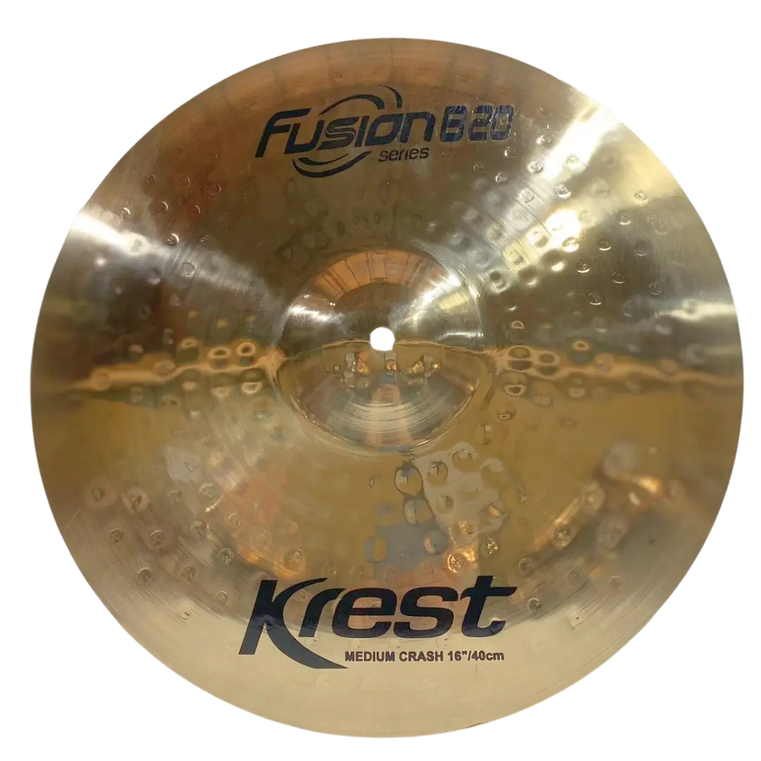 Prato de bateria Krest Cymbals | Bronze artesanal de alta qualidade | Som profissional para estúdio e palco
