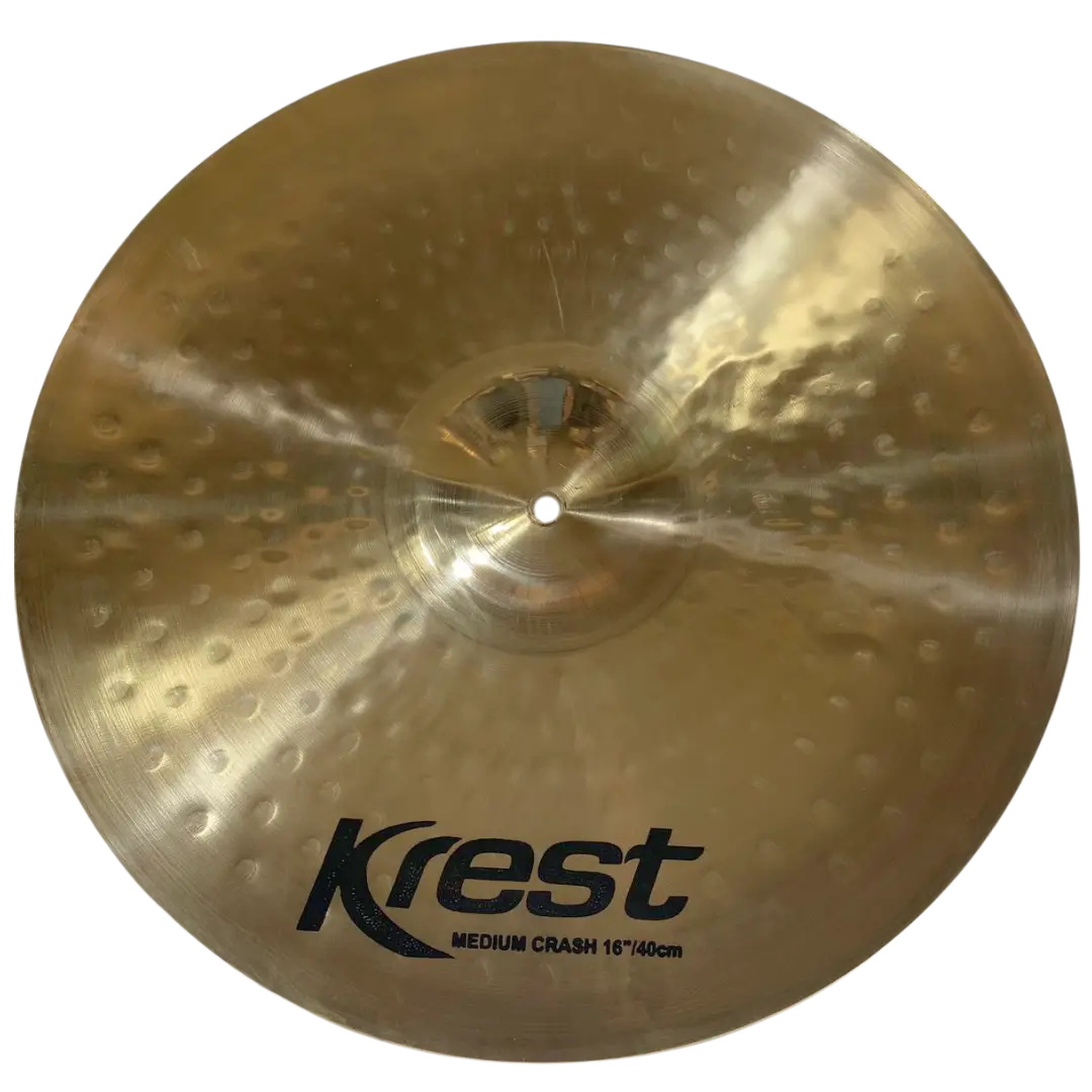 Prato de bateria Krest Cymbals | Bronze artesanal de alta qualidade | Som profissional para estúdio e palco