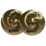 Prato de bateria Krest Cymbals | Bronze artesanal de alta qualidade | Som profissional para estúdio e palco