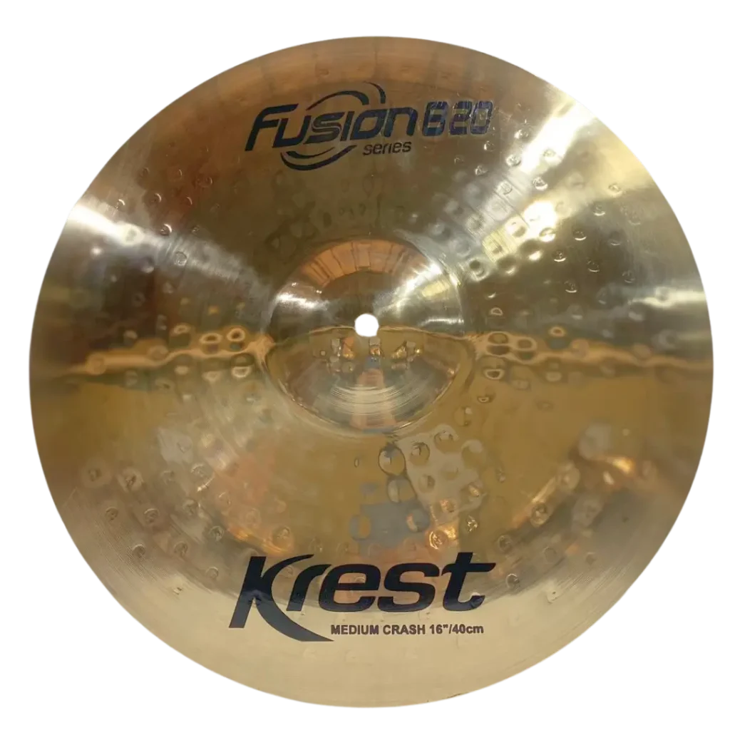 Prato de bateria Krest Cymbals | Bronze artesanal de alta qualidade | Som profissional para estúdio e palco