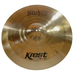 Prato de bateria Krest Cymbals | Bronze artesanal de alta qualidade | Som profissional para estúdio e palco