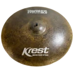 Prato de bateria Krest Cymbals | Bronze artesanal de alta qualidade | Som profissional para estúdio e palco