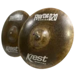 Prato de bateria Krest Cymbals | Bronze artesanal de alta qualidade | Som profissional para estúdio e palco