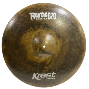 Prato de bateria Krest Cymbals | Bronze artesanal de alta qualidade | Som profissional para estúdio e palco